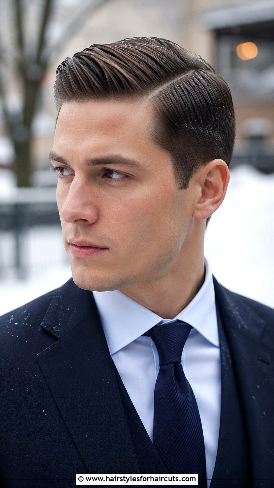 Classic Side Part Haircut - 25 ftm haircuts for straight hair - 25 ftm haircuts for straight hair