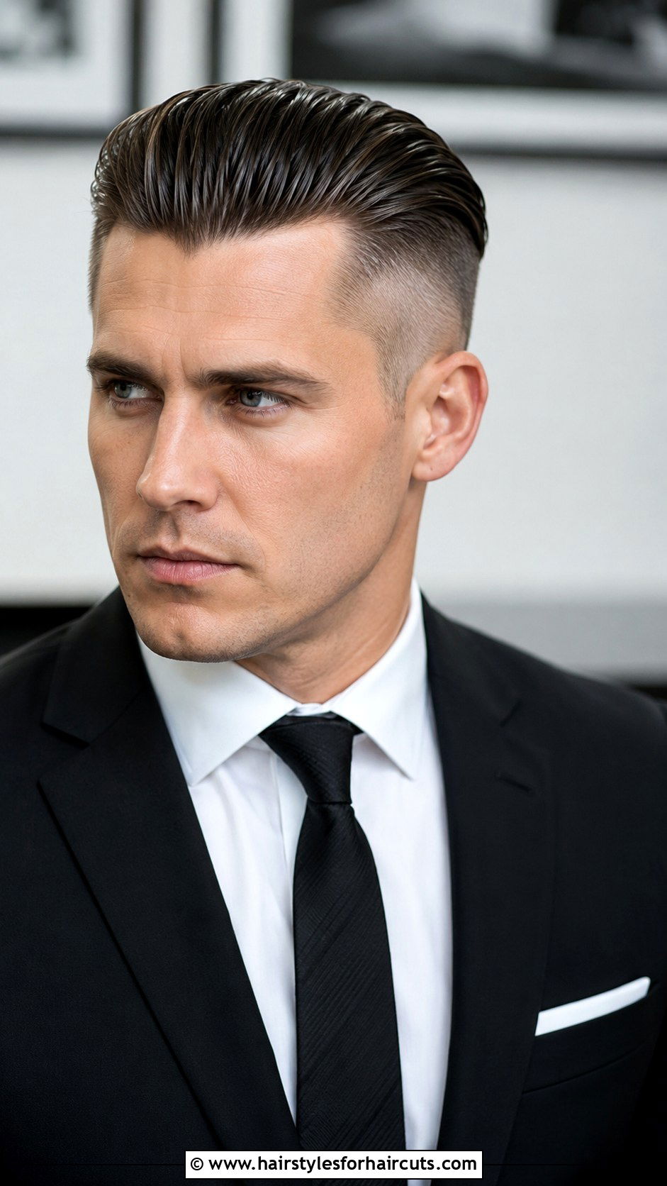 Classic Slicked Back Undercut - 25 1920s hairstyles men - 25 1920s hairstyles men