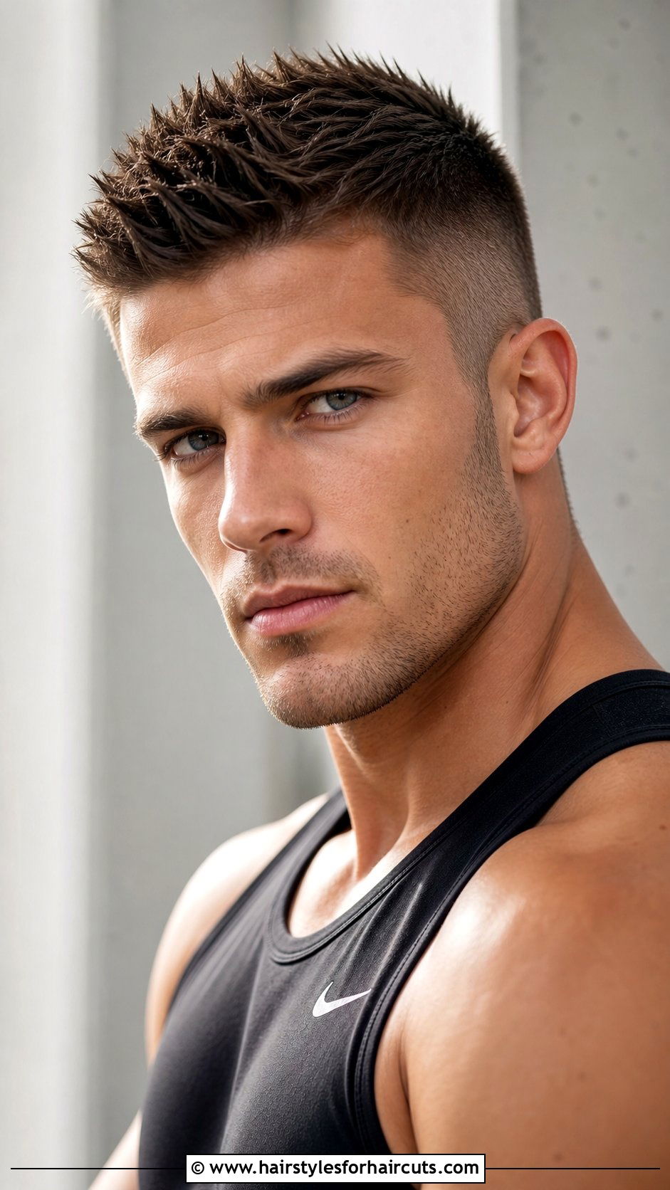 Classic Spiky Crew Cut - 25 short spike hairstyles - 25 short spike hairstyles