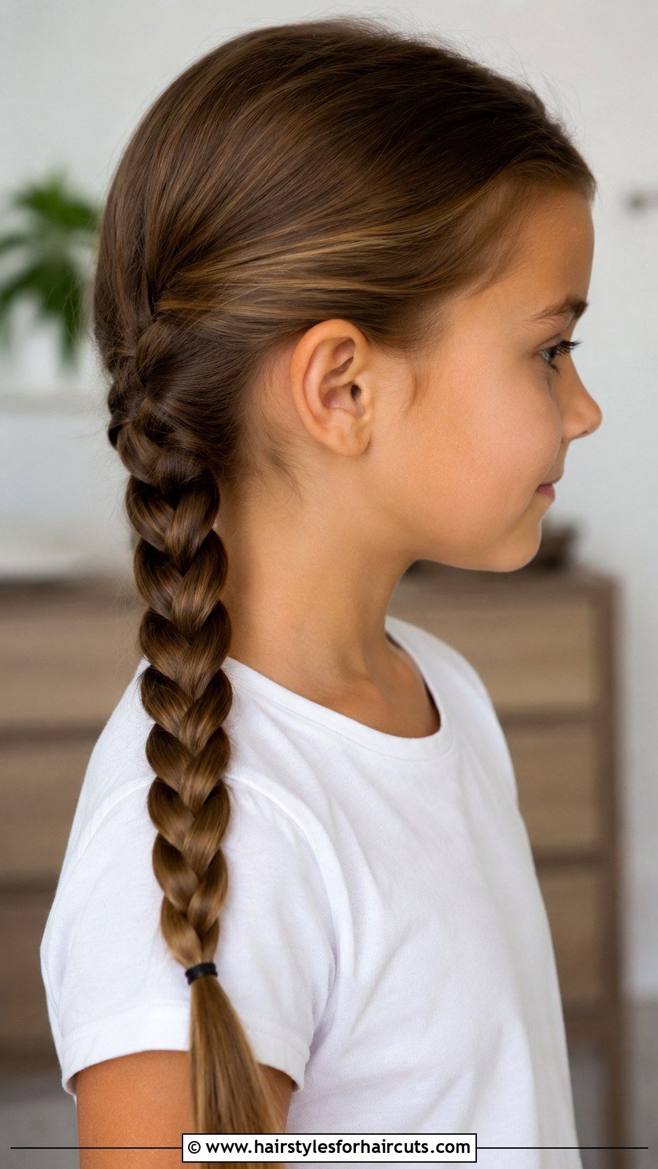 Classic Three Strand Braid - 25 girl simple hairstyles - 25 girl simple hairstyles