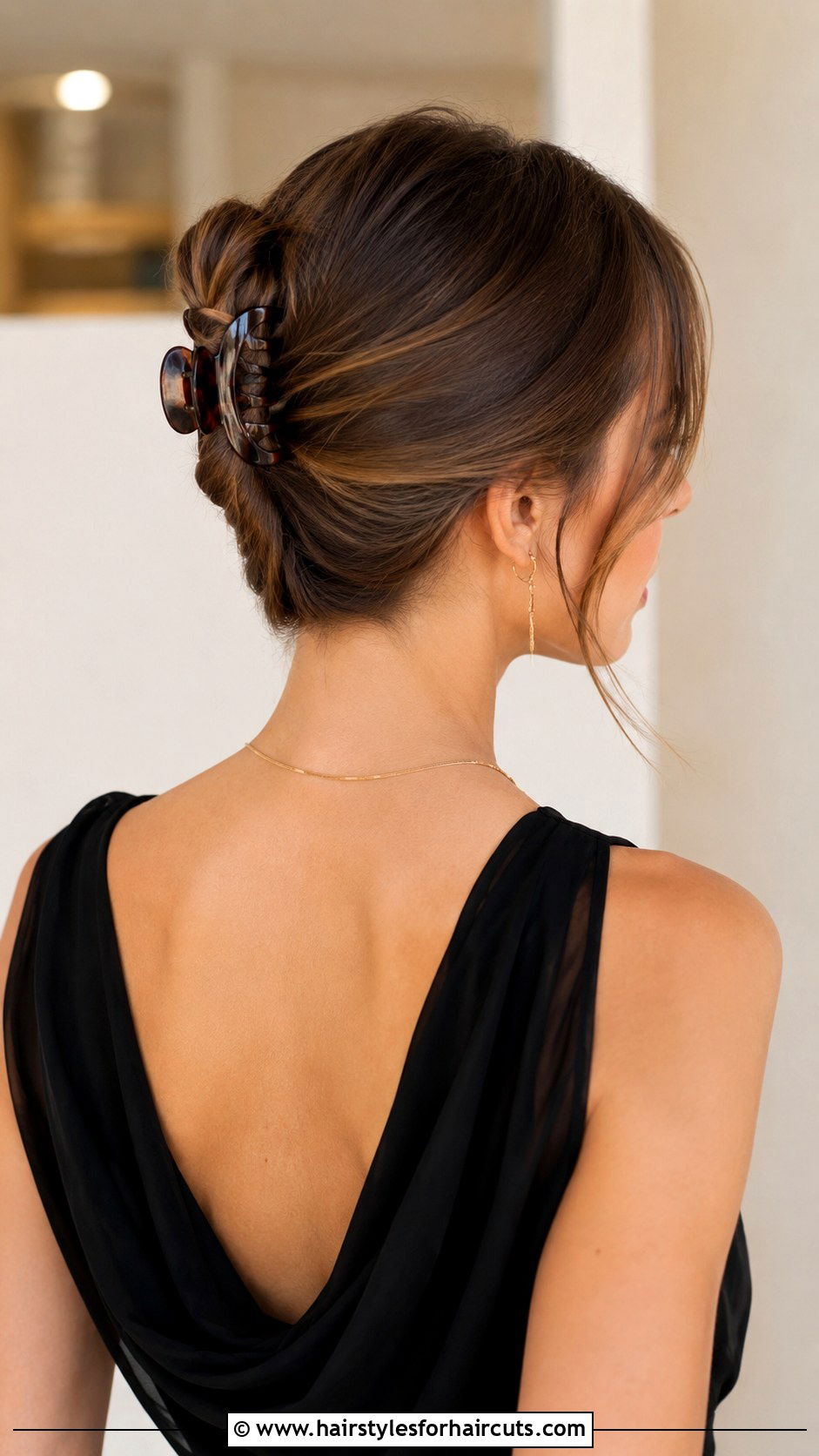 Claw Clip French Twist - 25 gen z hairstyles - 25 gen z hairstyles