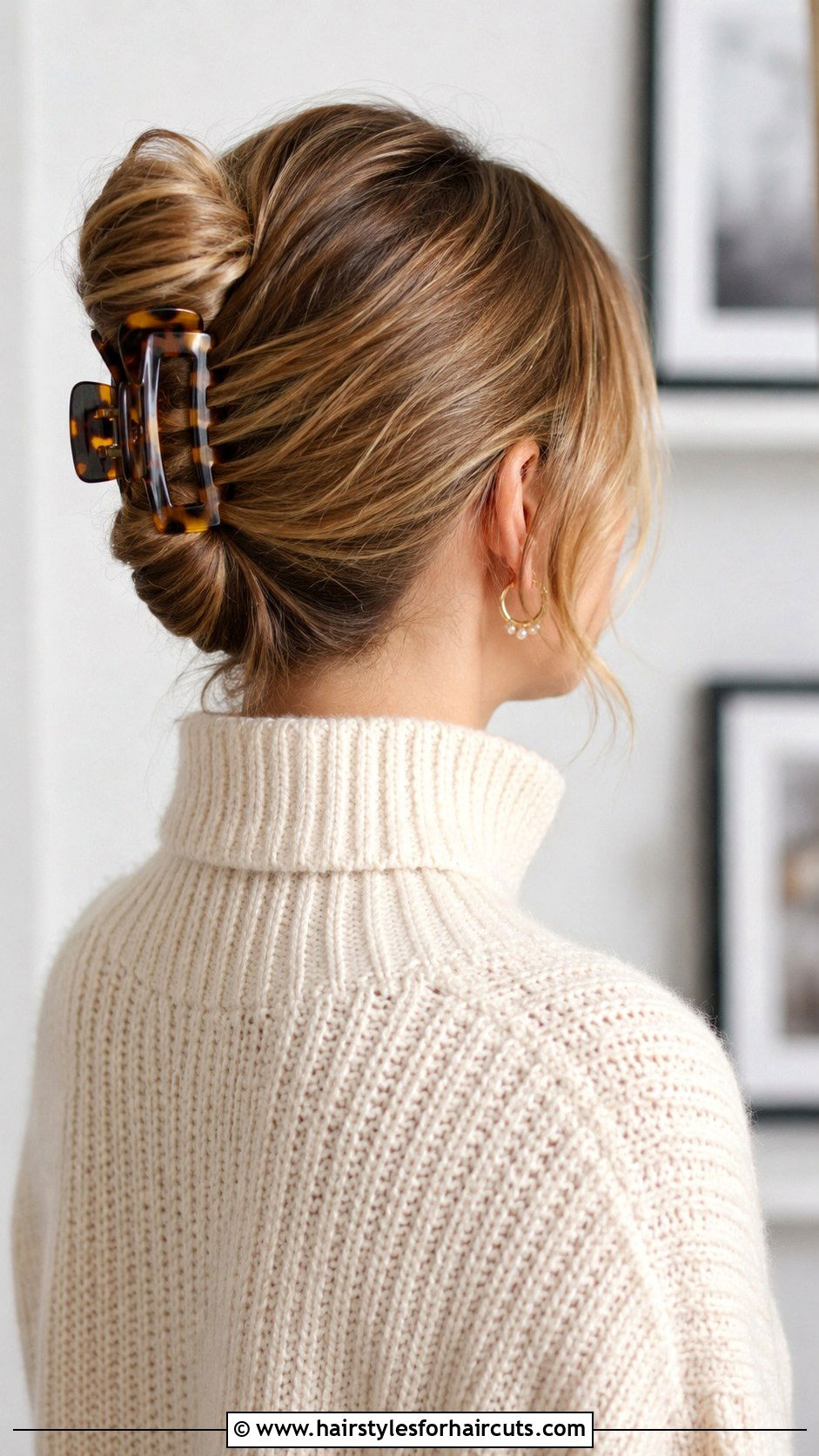 Claw Clip Updo - 25 cute hair up hairstyles - 25 cute hair up hairstyles
