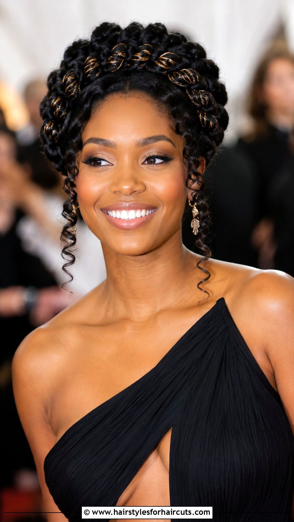 Coil Crown Updo - 25 coil hairstyles - 25 coil hairstyles