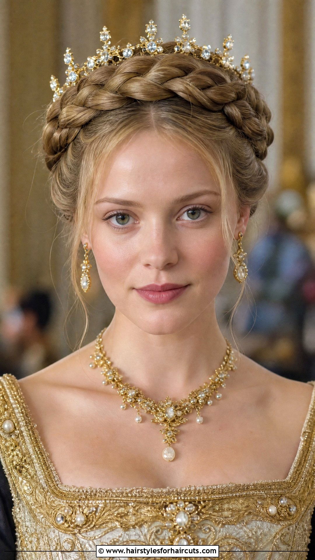 Coiled Braid Crown - 25 renaissance hairstyles - 25 renaissance hairstyles