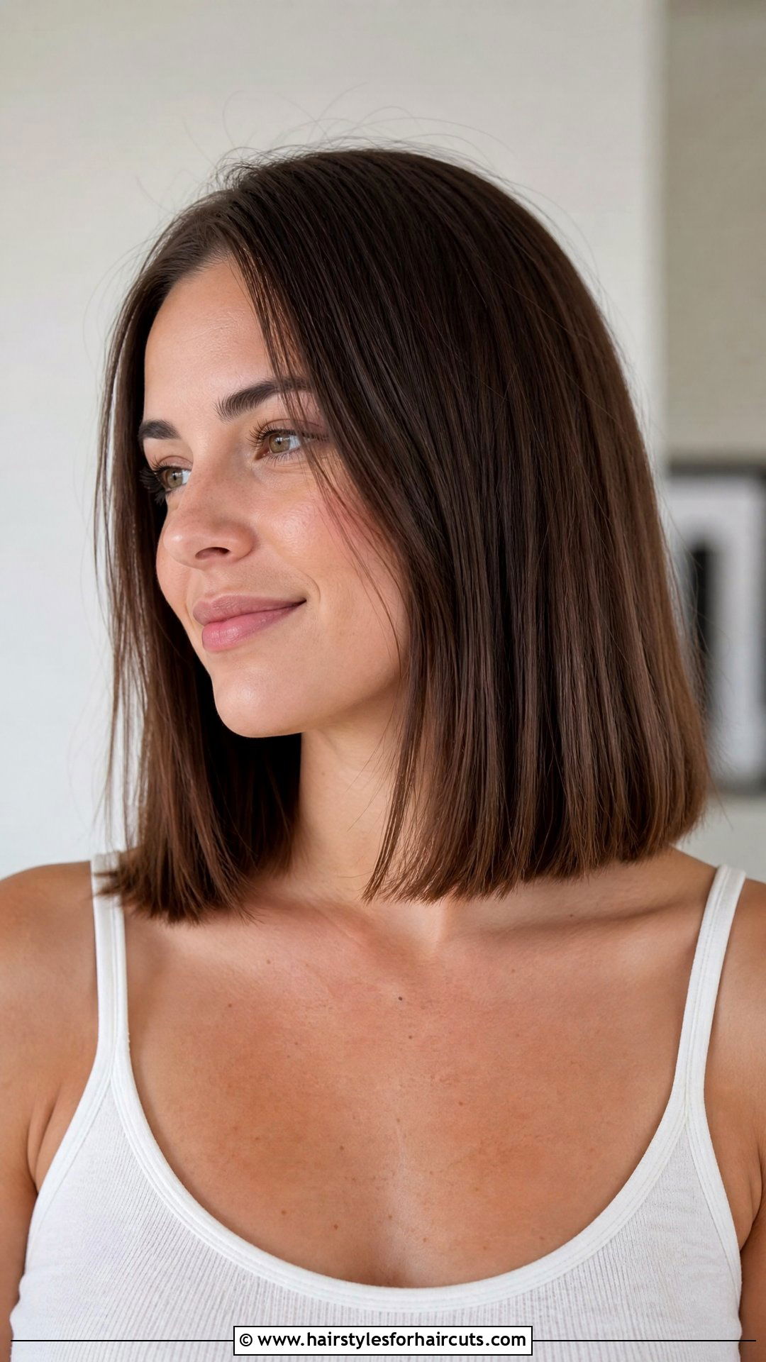 Collarbone Blunt Cut - 25 fine hair long blunt haircuts - 25 fine hair long blunt haircuts