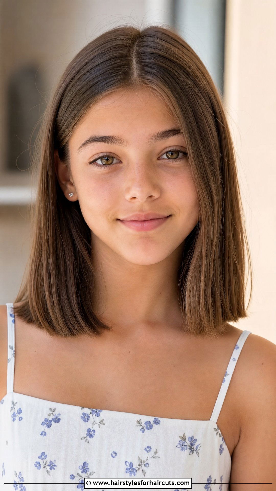 Collarbone Blunt Cut Tween - 25 tween girl haircuts - 25 tween girl haircuts