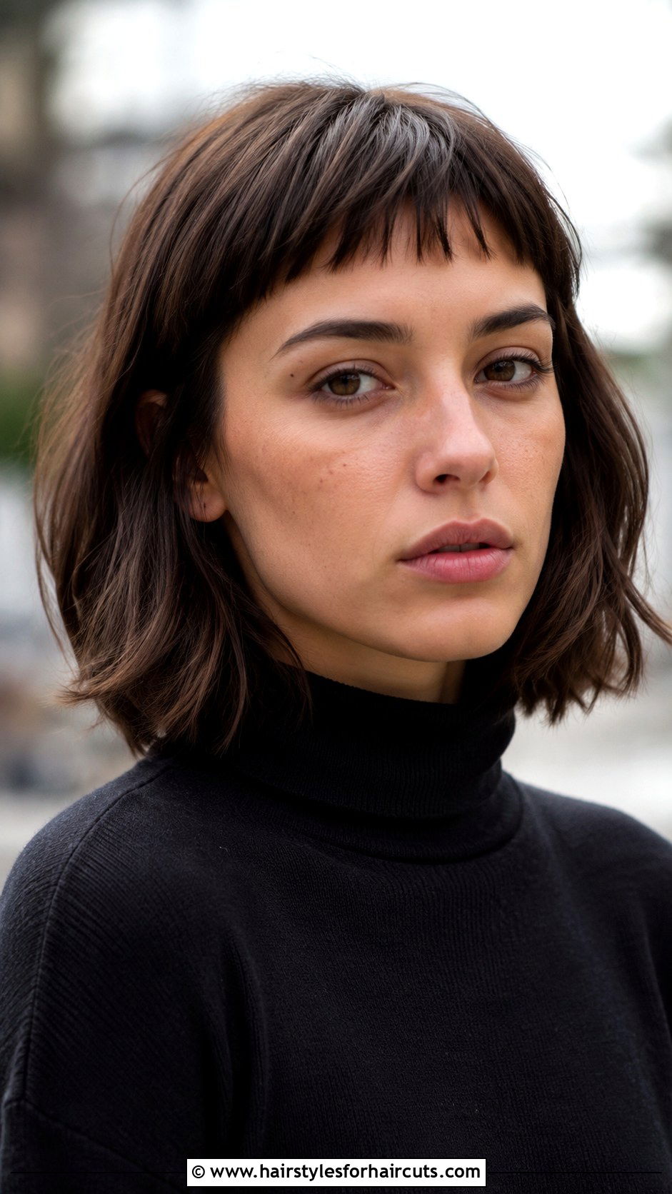 Collarbone Cut With Micro Bangs - 25 straight hair collarbone length haircuts - 25 straight hair collarbone length haircuts