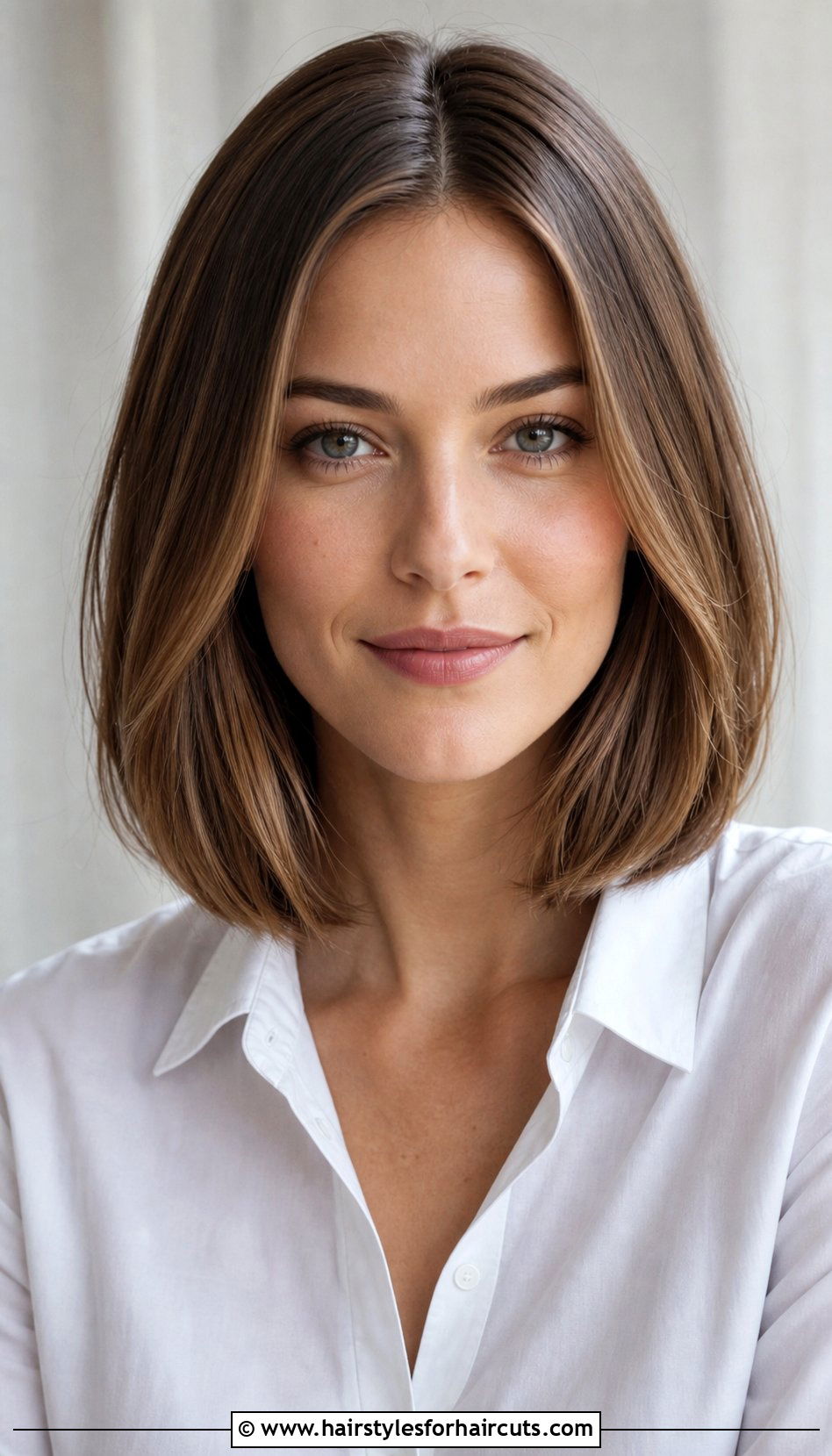 Collarbone Length Haircut - 25 haircuts for round faces - 25 haircuts for round faces