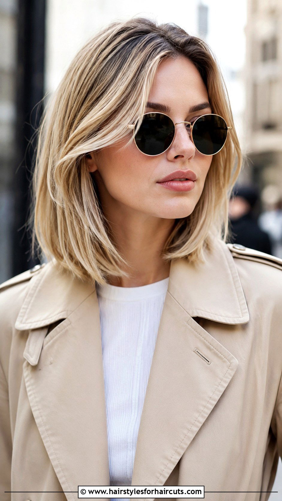 Collarbone Length Lob With Face Framing Layers - 25 haircuts for thick hair round face - 25 haircuts for thick hair round face