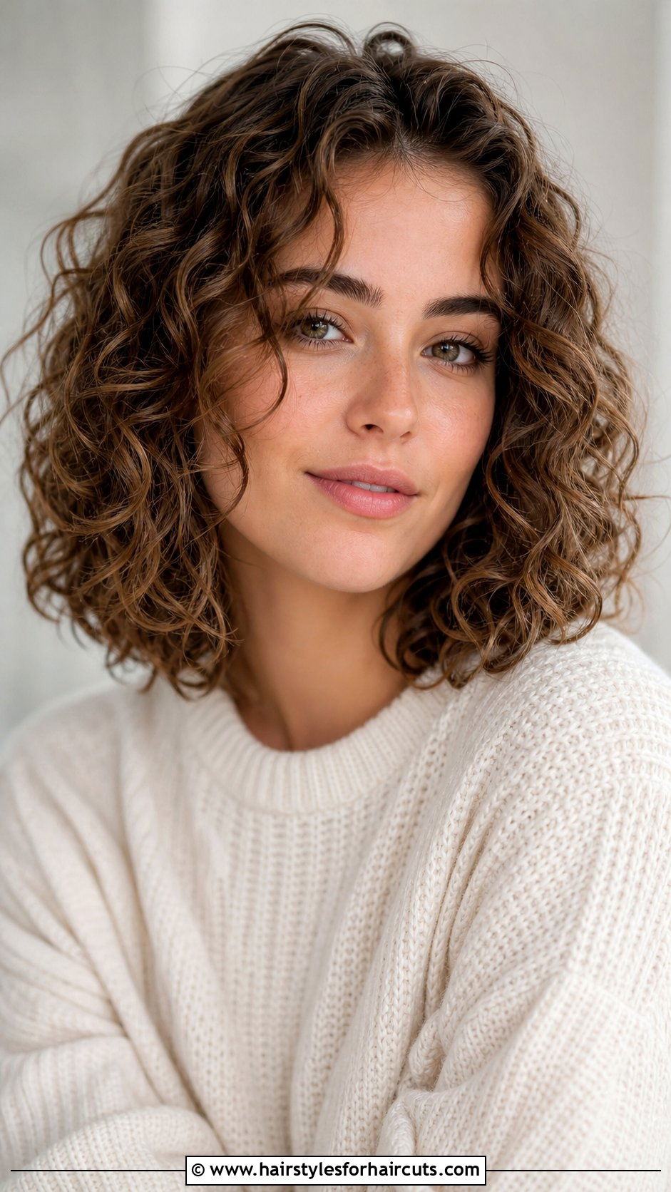 Collarbone Length Loose Curly Haircut - 25 haircuts for loose curly hair - 25 haircuts for loose curly hair