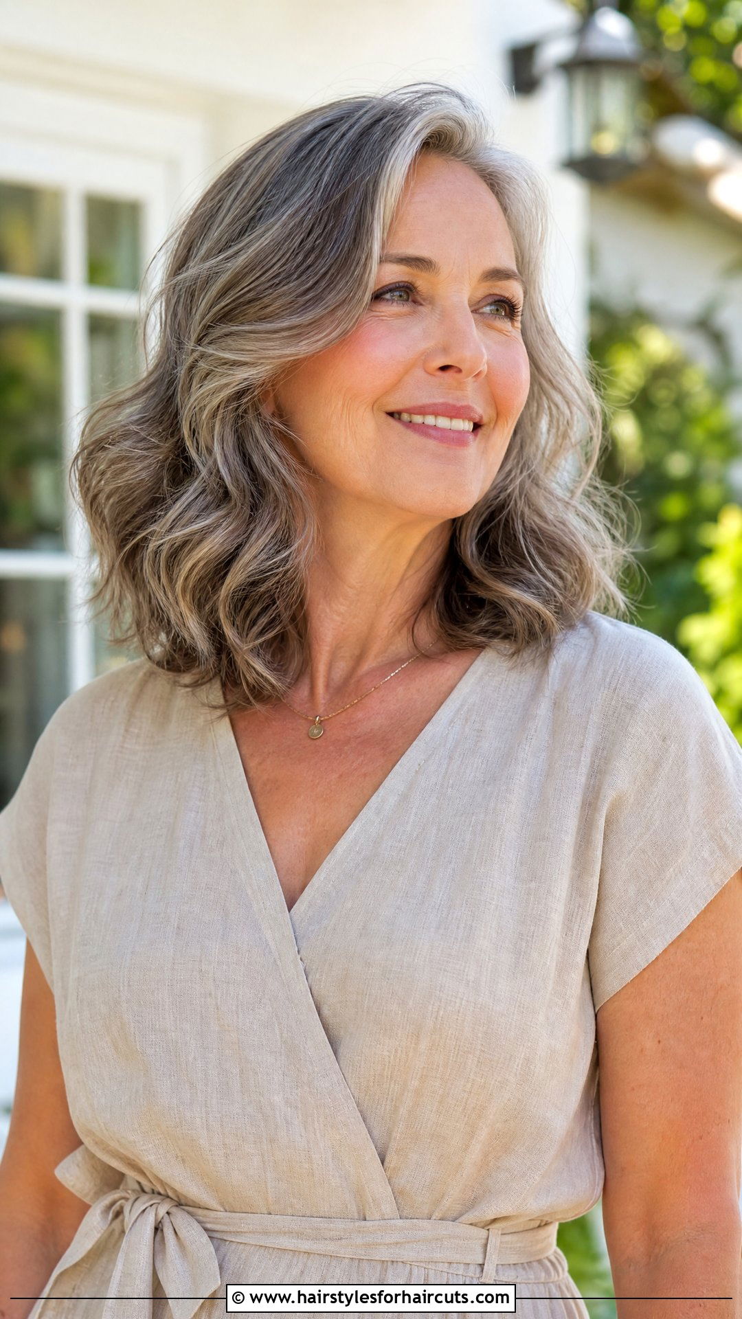 Collarbone Length Waves - 25 current hairstyles for women over 50 - 25 current hairstyles for women over 50