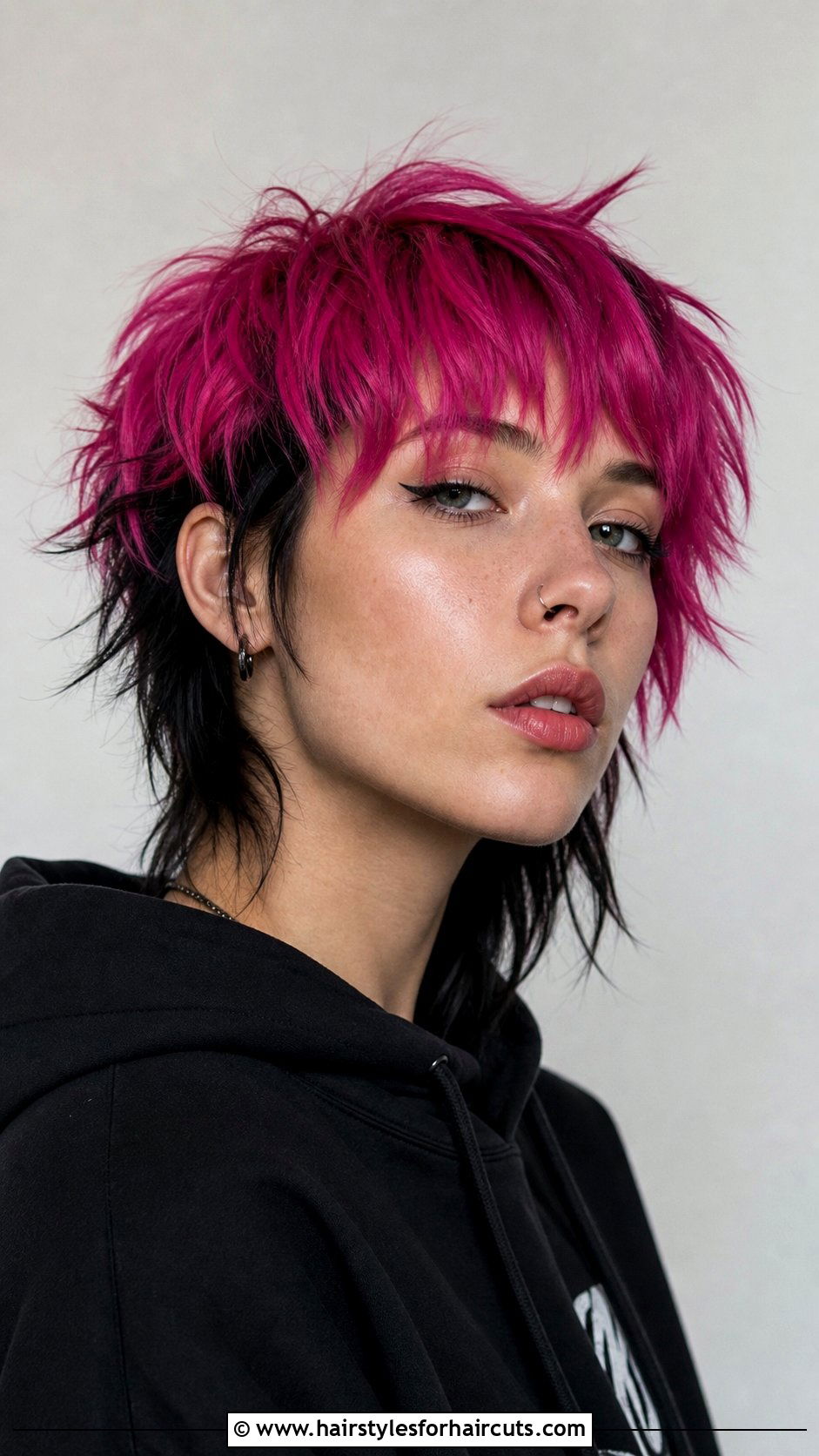 Color Block Layered Punk Hair - 25 layered punk hairstyles for medium length hair - 25 layered punk hairstyles for medium length hair