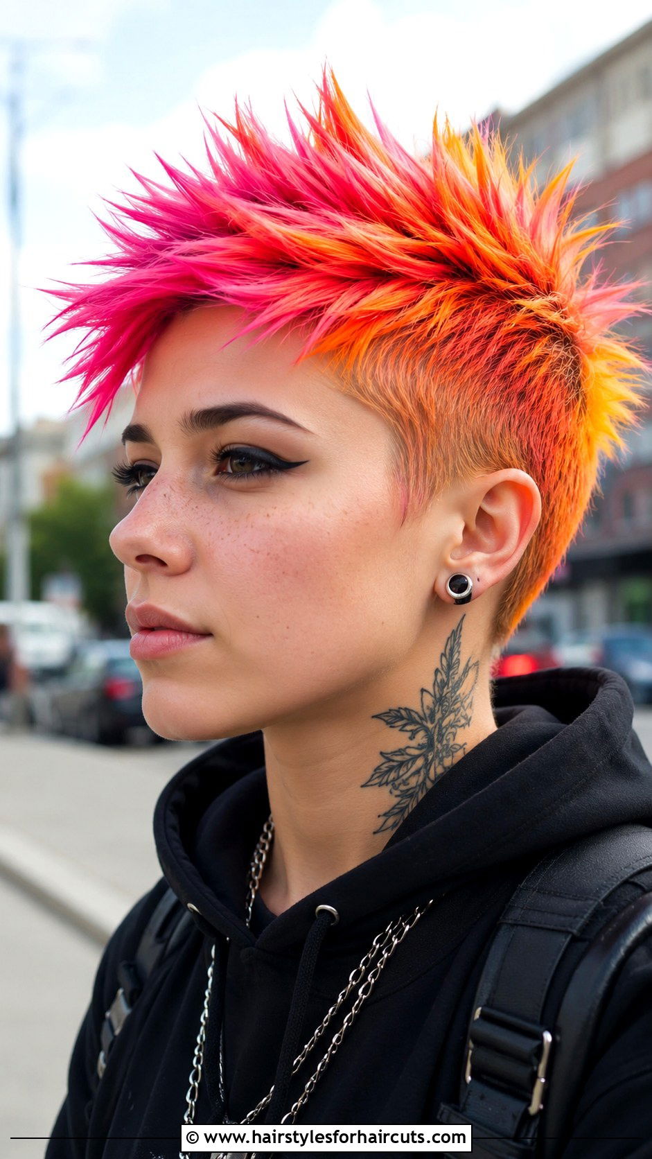 Colored Hair Wax Spiky Pixie - 25 festival hairstyles for short hair - 25 festival hairstyles for short hair