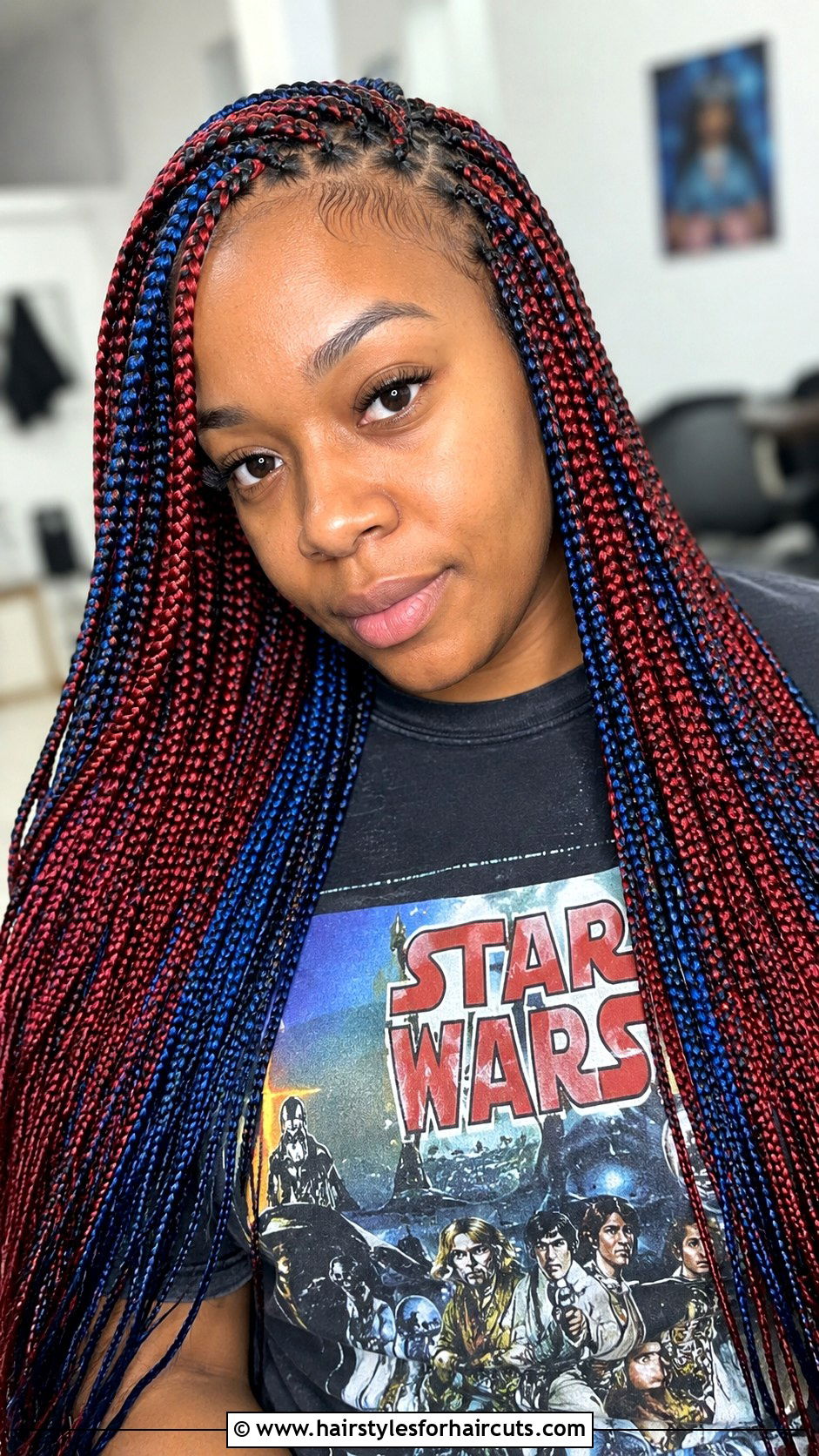 Colorful Box Braids - 25 hairstyles for box braids - 25 hairstyles for box braids