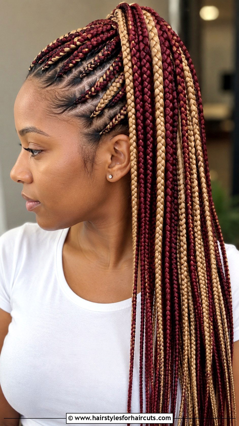 Colorful Braided Ponytail - 25 black hair ponytail hairstyles - 25 black hair ponytail hairstyles