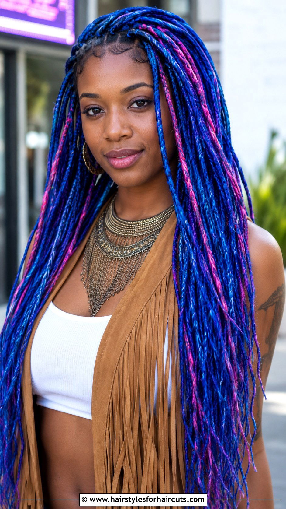 Colorful Faux Locs - 25 edc hairstyles - 25 edc hairstyles