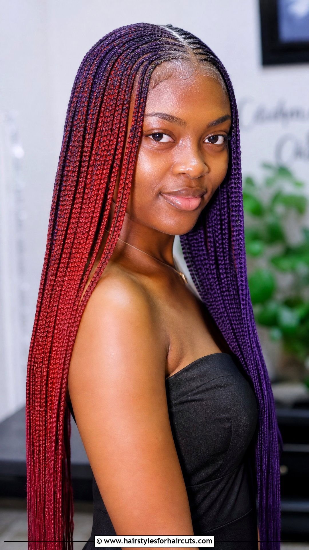 Colorful Knotless Braids - 25 hairstyles for knotless braids - 25 hairstyles for knotless braids