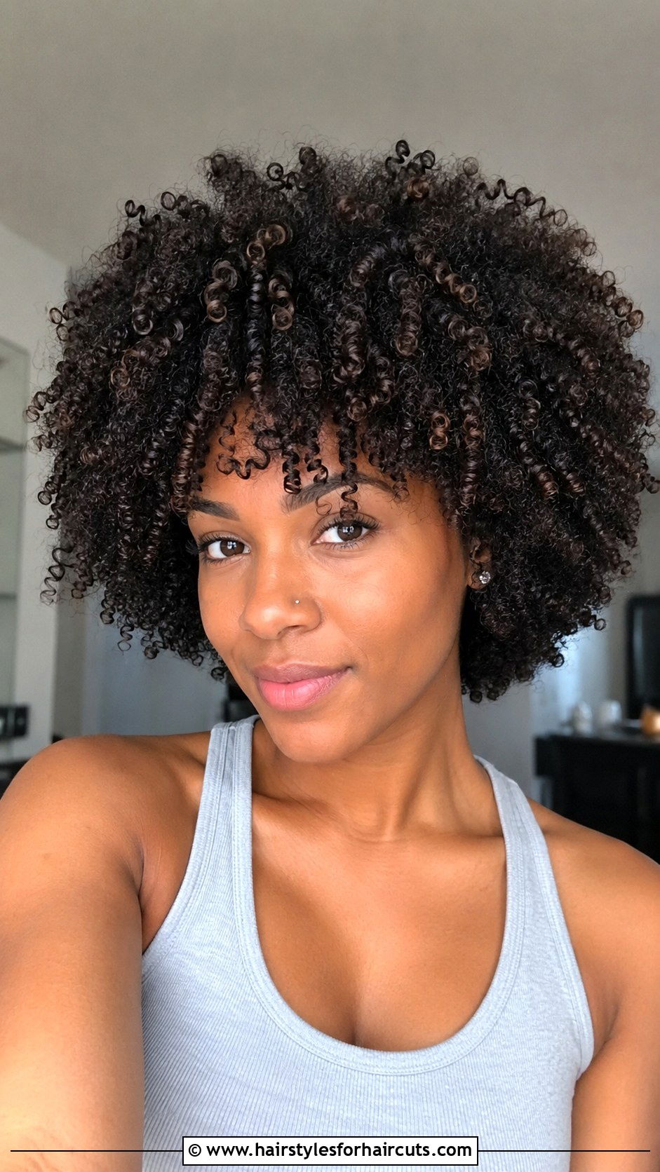 Comb Defined Curls Afro - 25 comb in hairstyles - 25 comb in hairstyles
