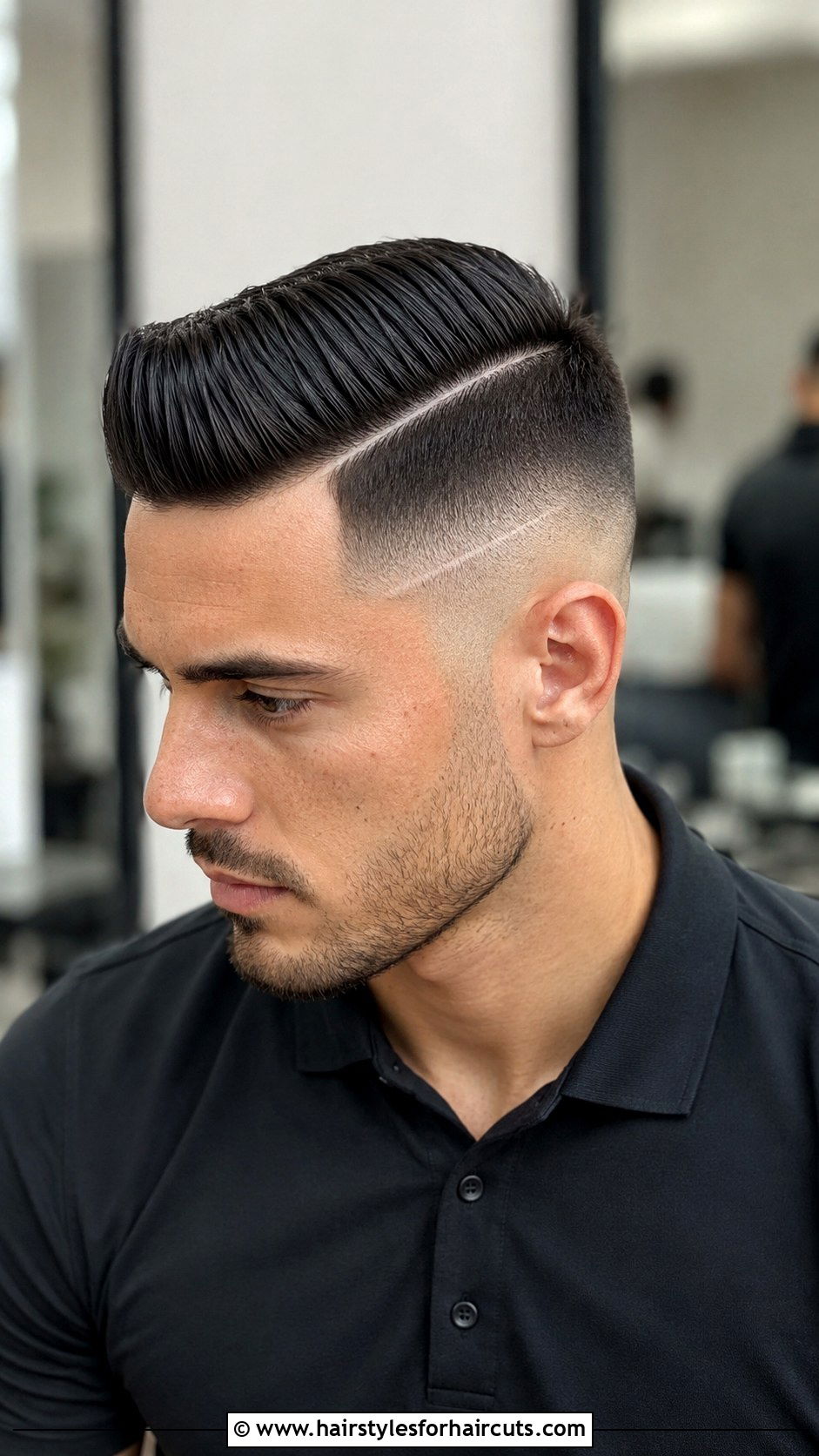 Comb Over With Hard Part - 25 comb haircuts - 25 comb haircuts