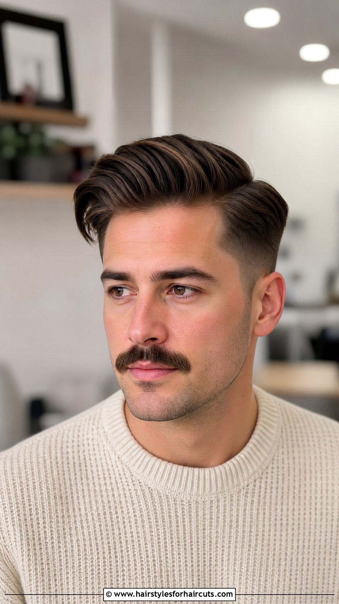 Comb Over With Mustache - 25 mustache haircuts - 25 mustache haircuts