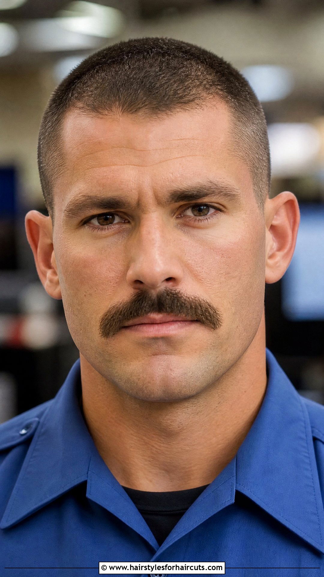 Cop Mustache With Crew Cut - 25 mustache hairstyles - 25 mustache hairstyles
