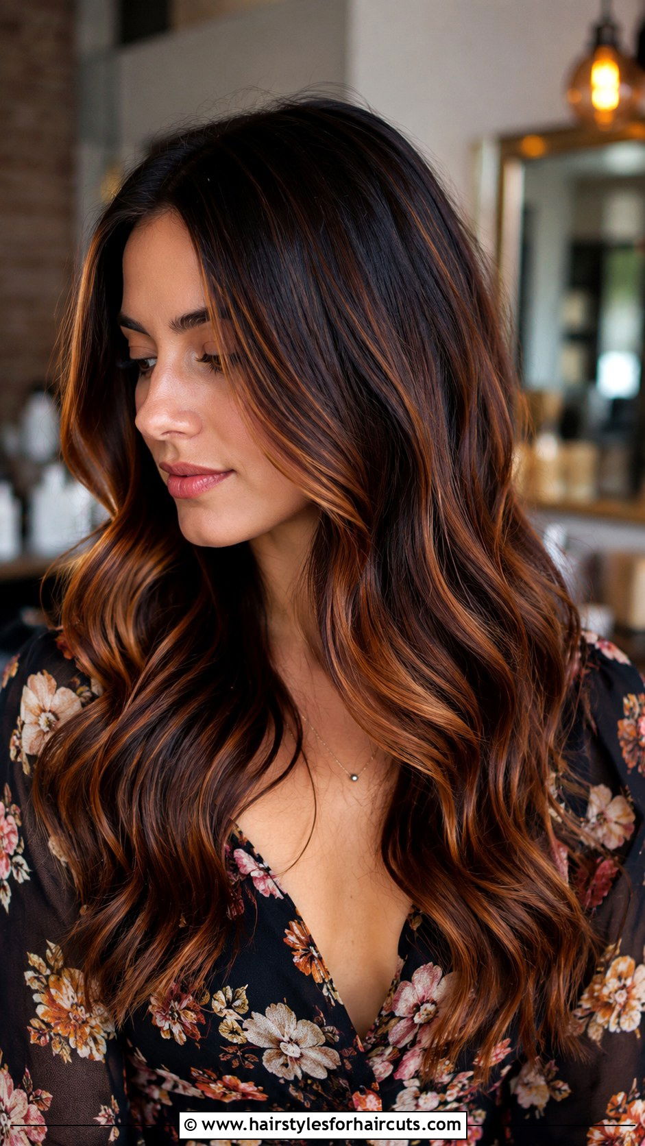 Copper Balayage Long Hair - 25 copper hairstyles - 25 copper hairstyles