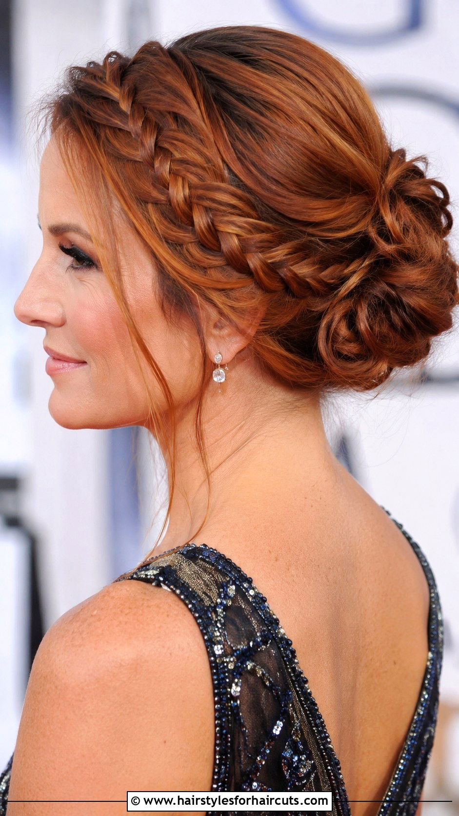Copper Braided Updo - 25 copper hairstyles - 25 copper hairstyles