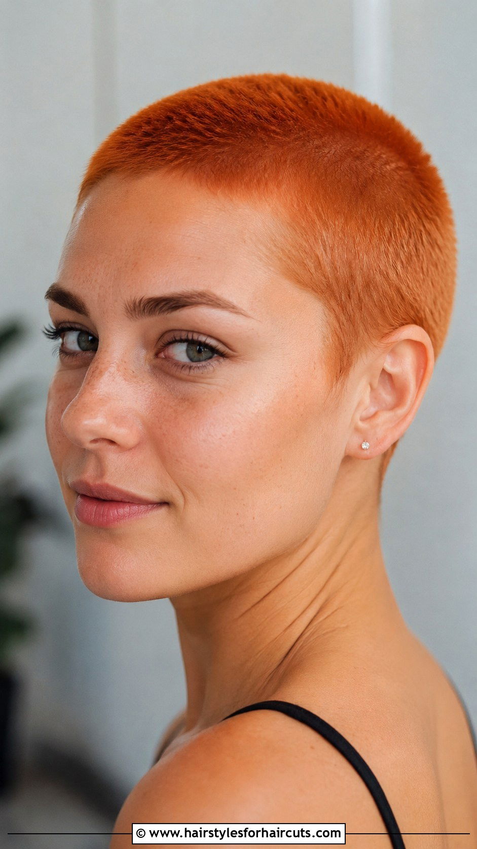 Copper Buzz Cut - 25 copper hairstyles - 25 copper hairstyles