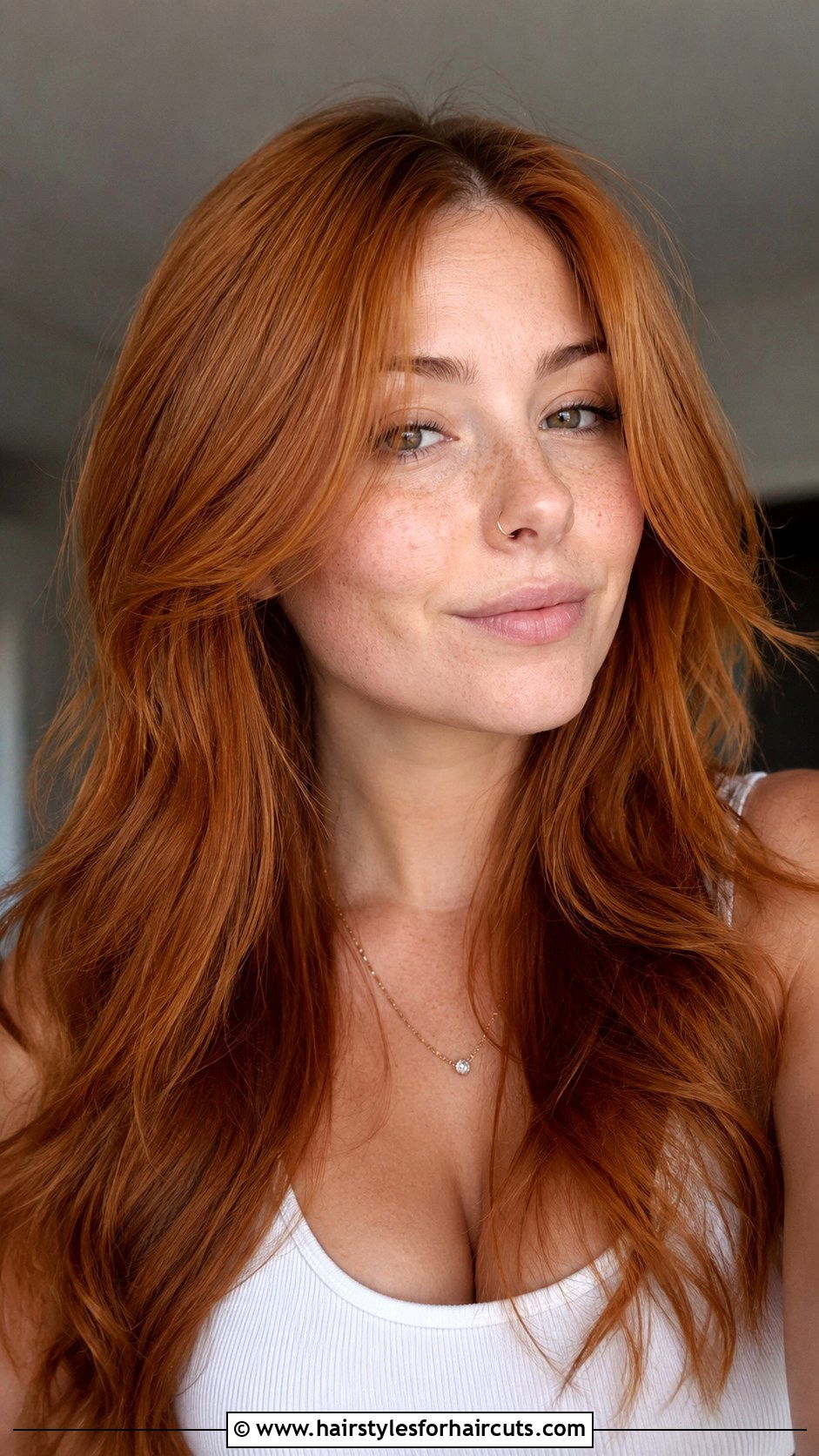 Copper Face Framing Layers - 25 copper hairstyles - 25 copper hairstyles