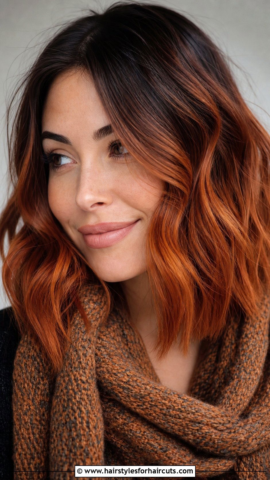 Copper Raccoon Tail Wavy Lob - 25 racoon tail hairstyles - 25 racoon tail hairstyles