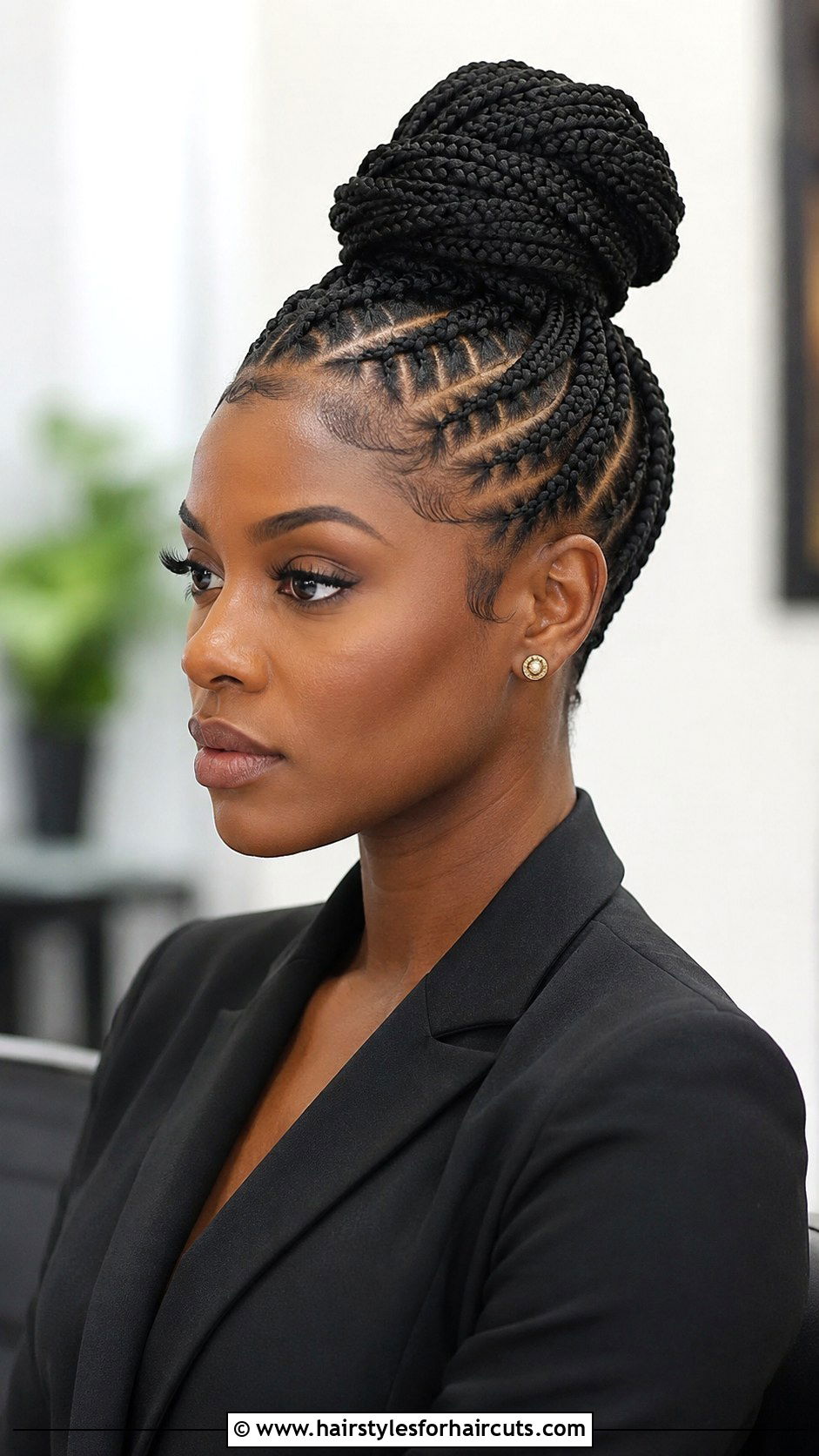 Cornrow Braided Updo - 25 braided updo hairstyles black hair - 25 braided updo hairstyles black hair