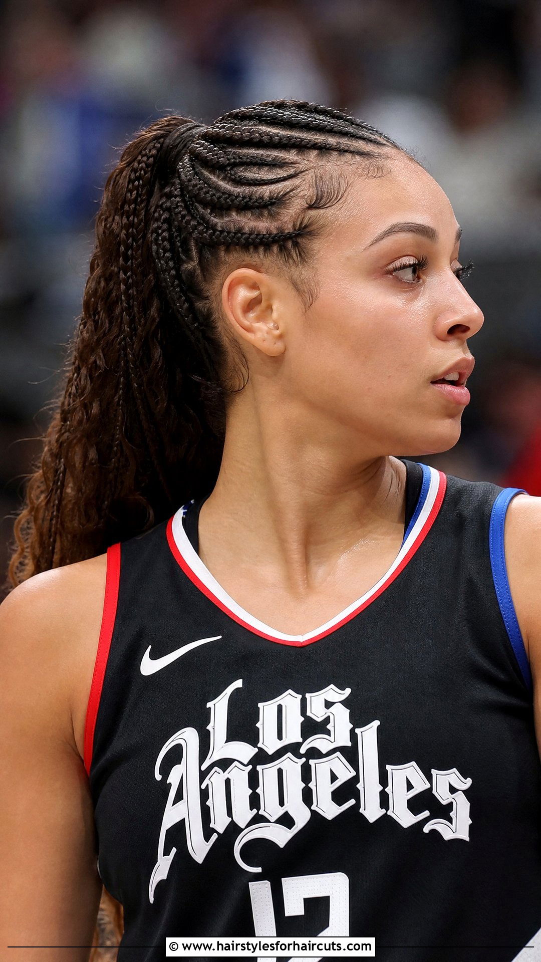 Cornrow Braids Into Ponytail - 25 volleyball hairstyles - 25 volleyball hairstyles