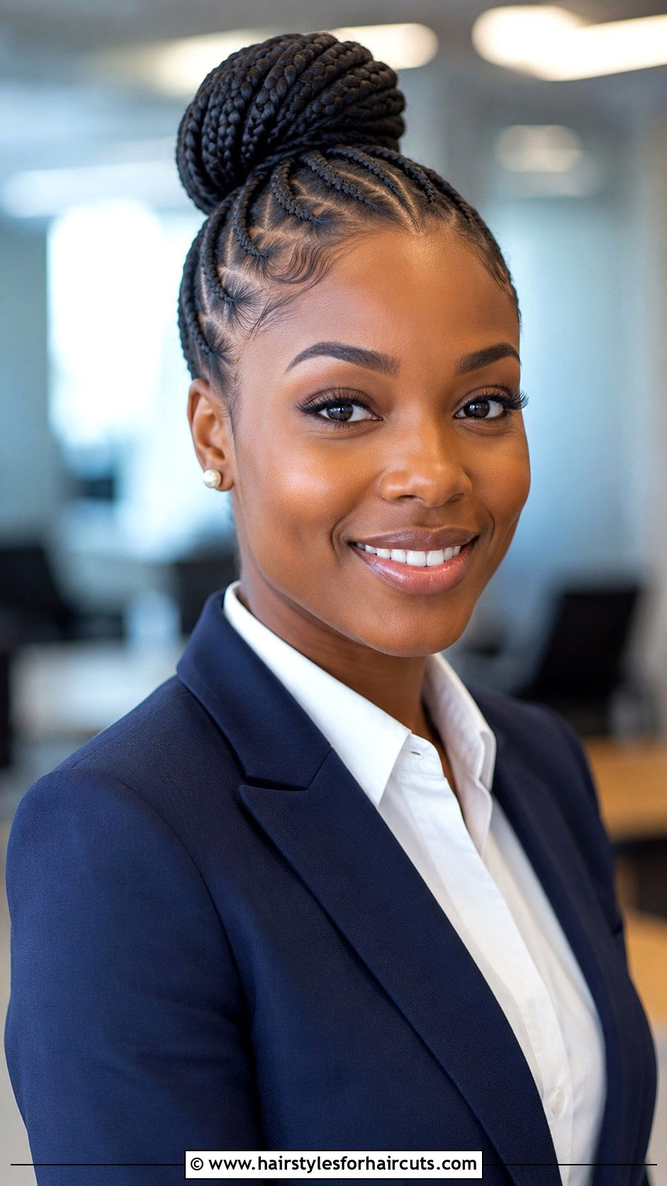 Cornrow Bun - 25 cornrows hairstyles for black hair - 25 cornrows hairstyles for black hair