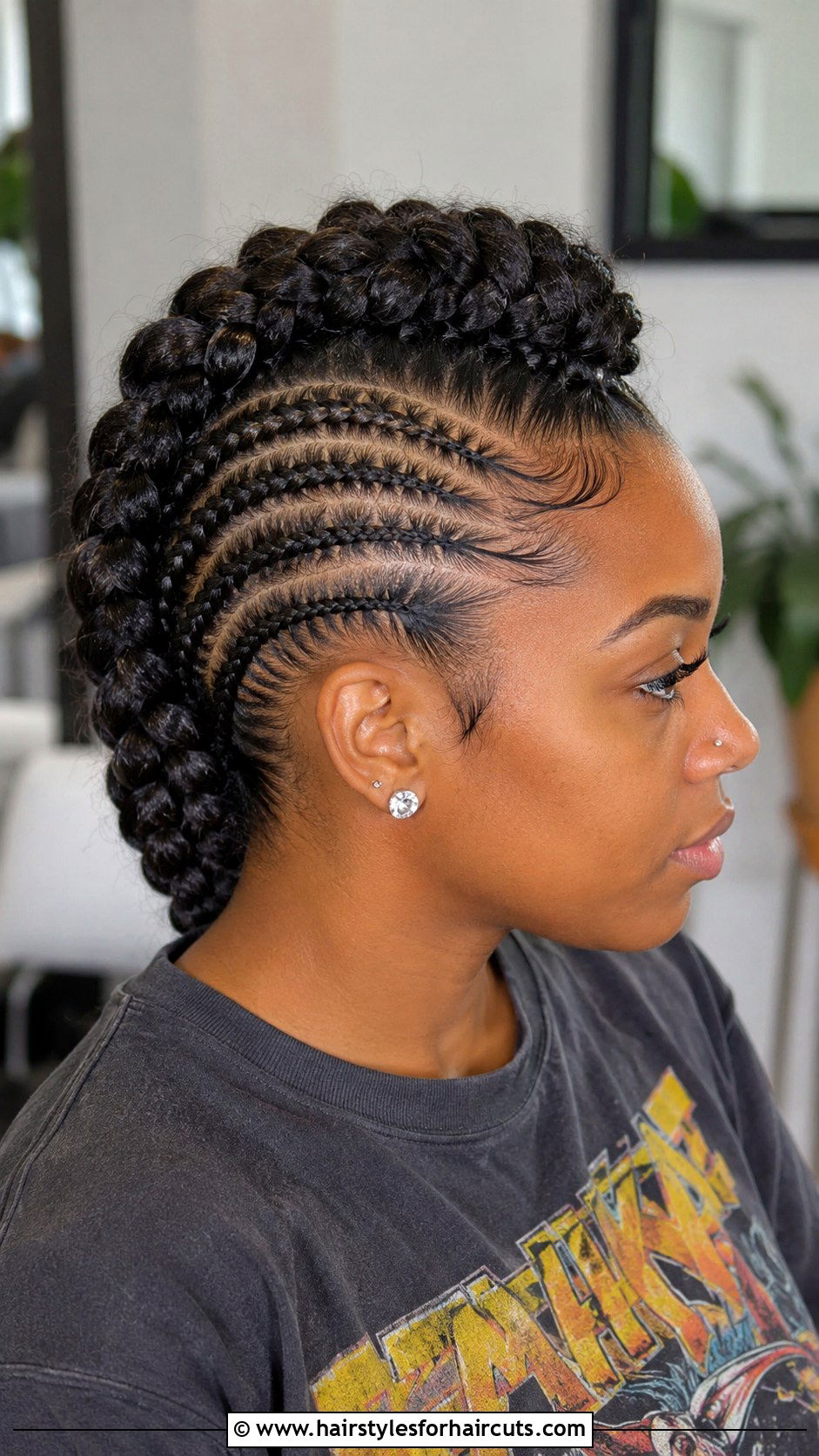 Cornrow Mohawk - 25 conroll hairstyles - 25 conroll hairstyles