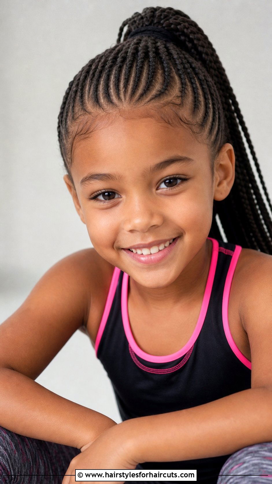 Cornrow Ponytail - 25 braided hairstyles for little girls - 25 braided hairstyles for little girls