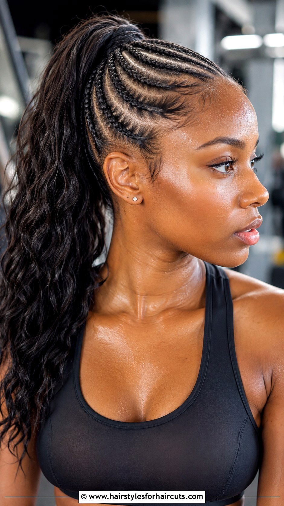 Cornrow Ponytail - 25 braided hairstyles for black hair - 25 braided hairstyles for black hair