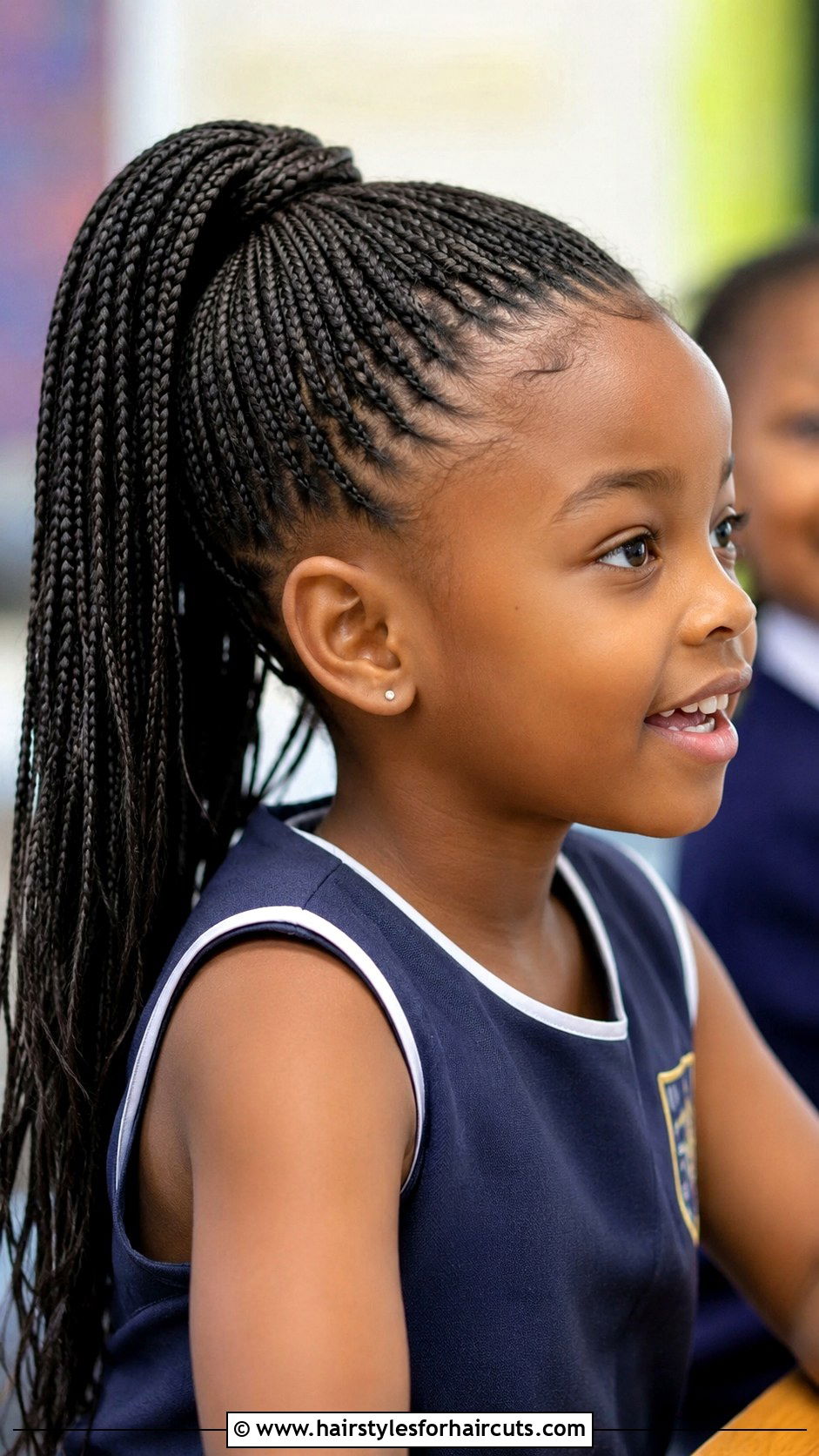 Cornrow Ponytail - 25 cheerleading hairstyles for black hair - 25 cheerleading hairstyles for black hair