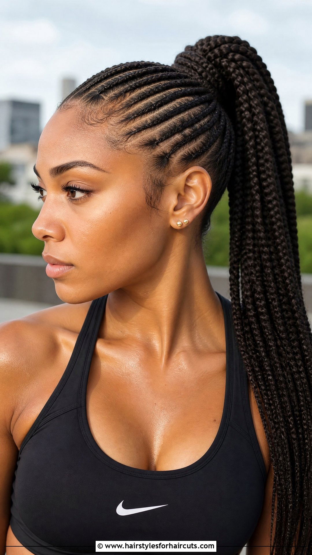 Cornrow Ponytail - 25 cornrow hairstyles for black hair - 25 cornrow hairstyles for black hair