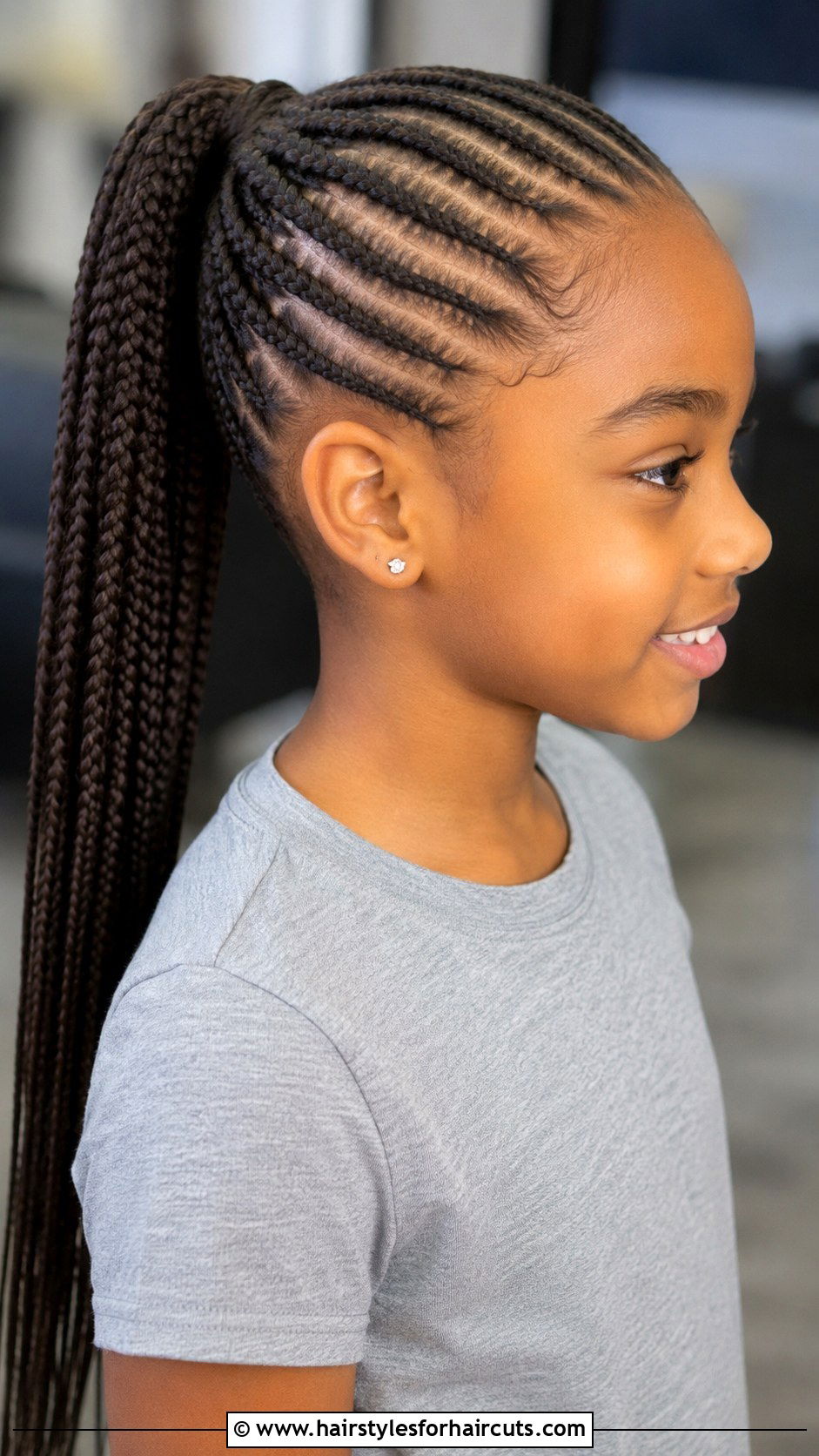 Cornrow Ponytail - 25 girls braided hairstyles - 25 girls braided hairstyles