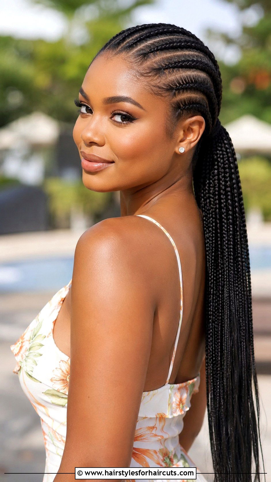 Cornrow Ponytail - 25 graduation hairstyles for black hair - 25 graduation hairstyles for black hair