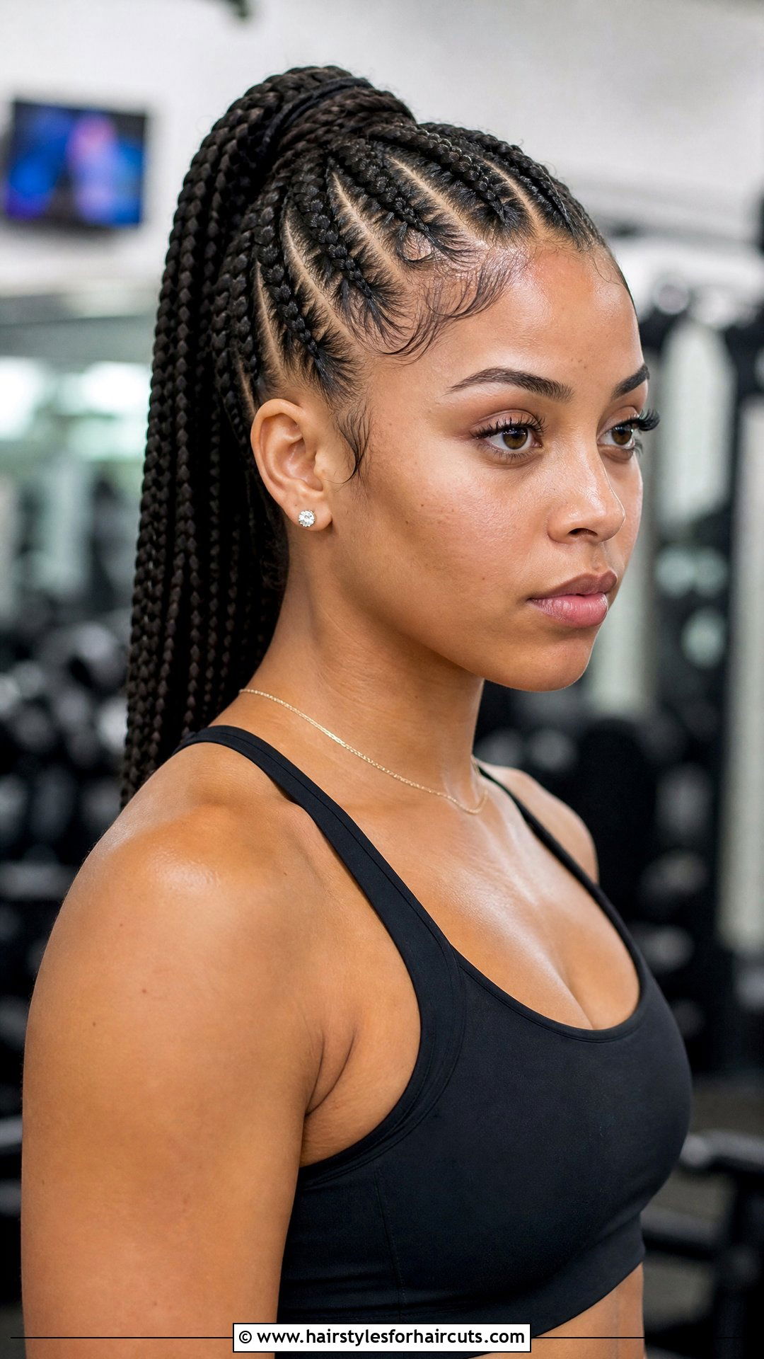 Cornrow Ponytail - 25 tress hairstyles - 25 tress hairstyles