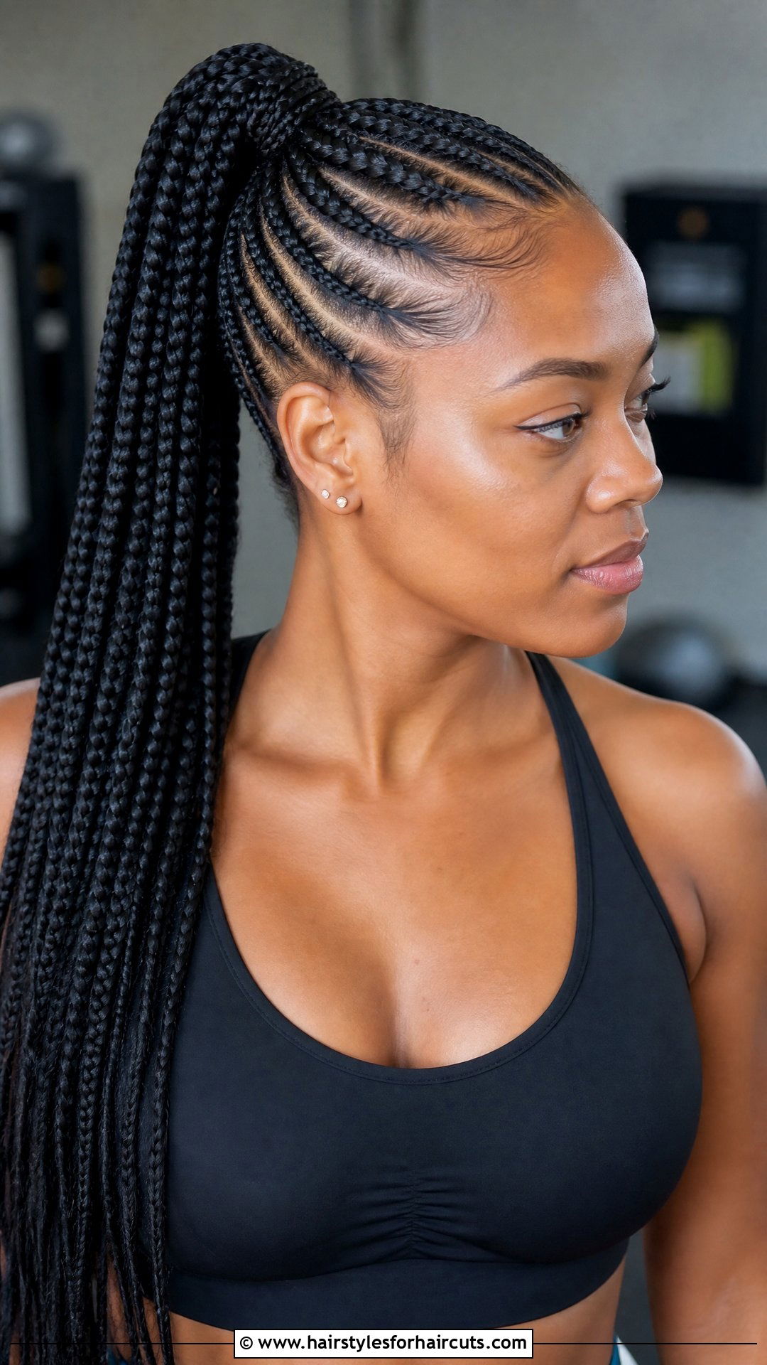 Cornrow Ponytail With Extensions - 25 hairstyles with extensions for black hair braids - 25 hairstyles with extensions for black hair braids