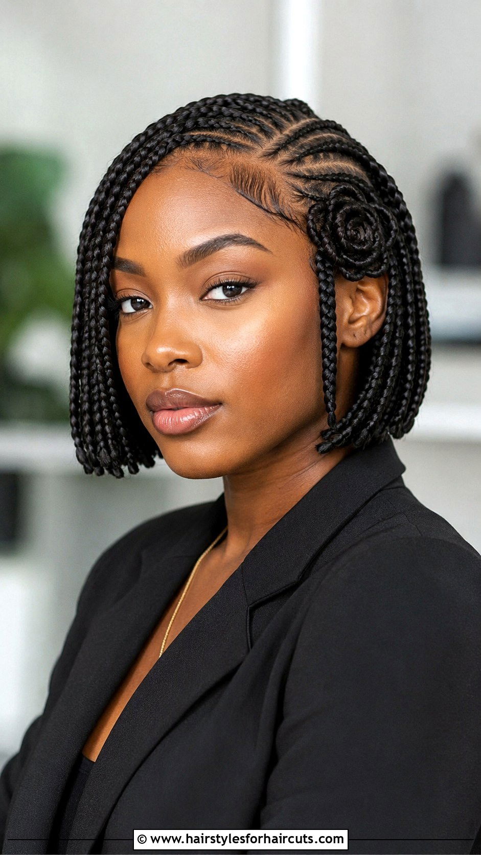 Cornrow Rose Bob - 25 corn rose hairstyles - 25 corn rose hairstyles