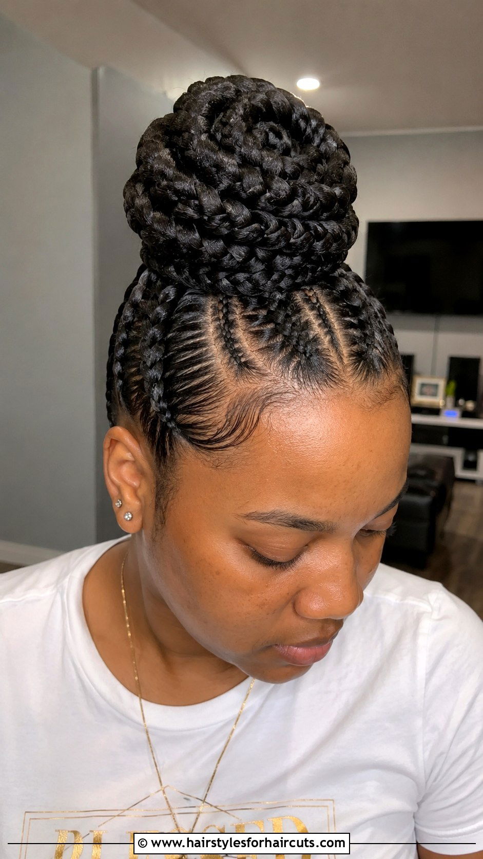 Cornrow Rose Ponytail - 25 corn rose hairstyles - 25 corn rose hairstyles