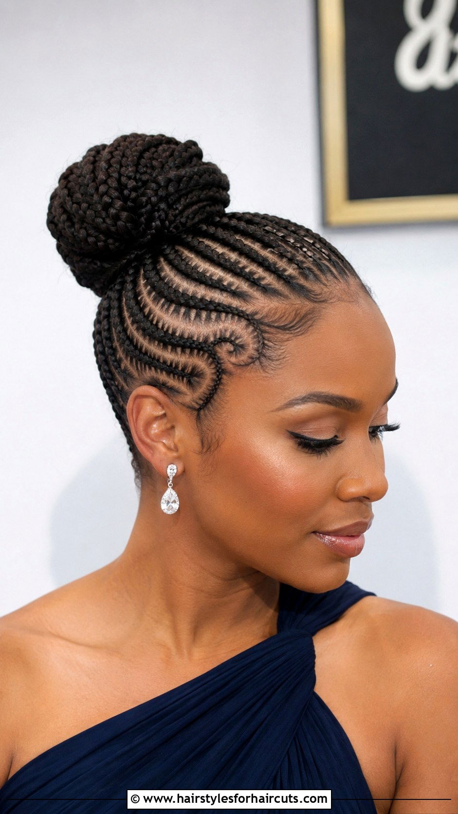 Cornrow Updo - 25 african hairstyles photos - 25 african hairstyles photos