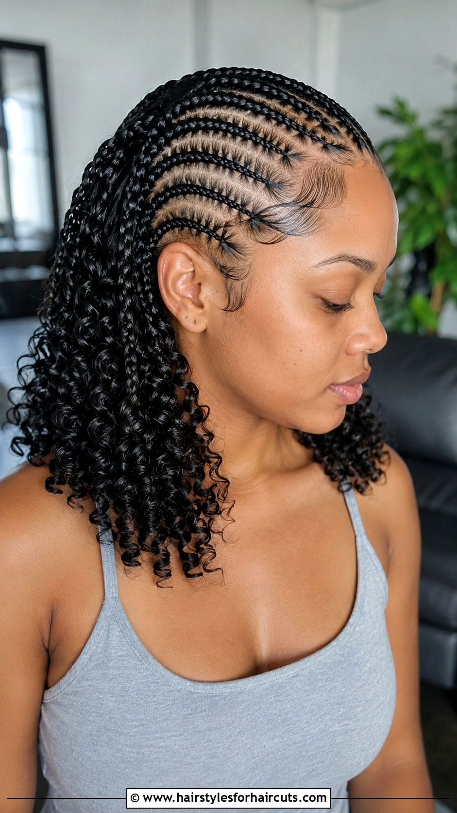 Cornrow With Curly Ends - 25 conroll hairstyles - 25 conroll hairstyles