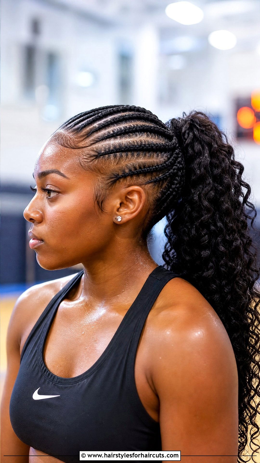 Cornrows Ponytail - 25 hairstyles for black girls with thick hair - 25 hairstyles for black girls with thick hair