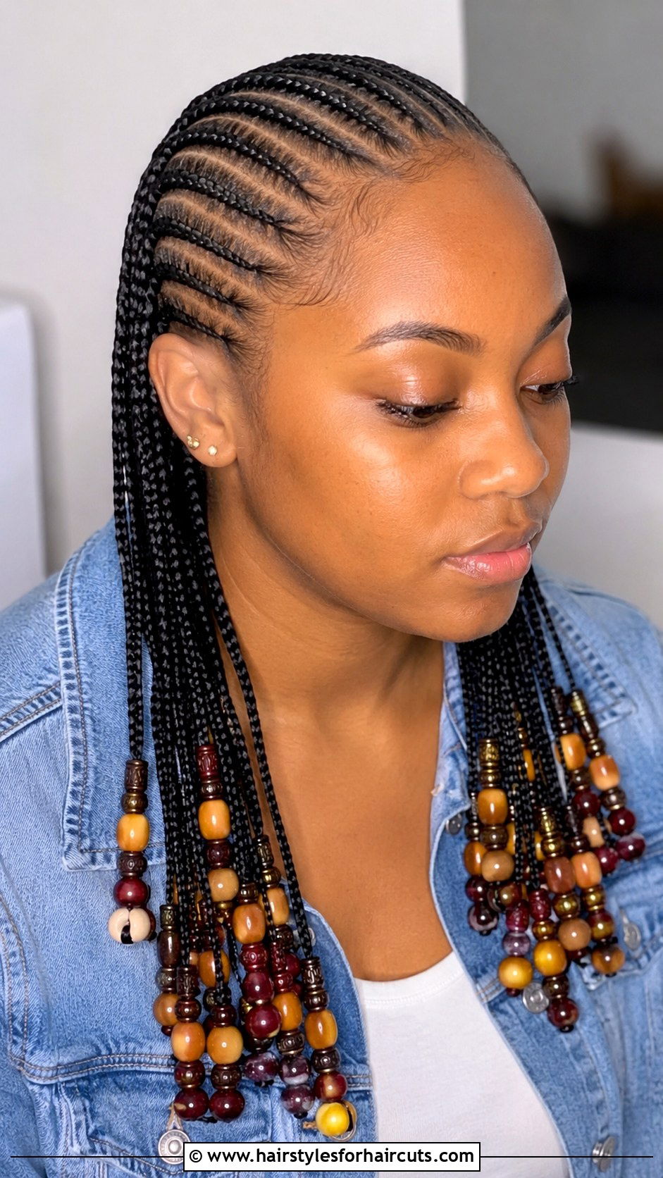 Cornrows With Beads - 25 70s black hairstyles - 25 70s black hairstyles