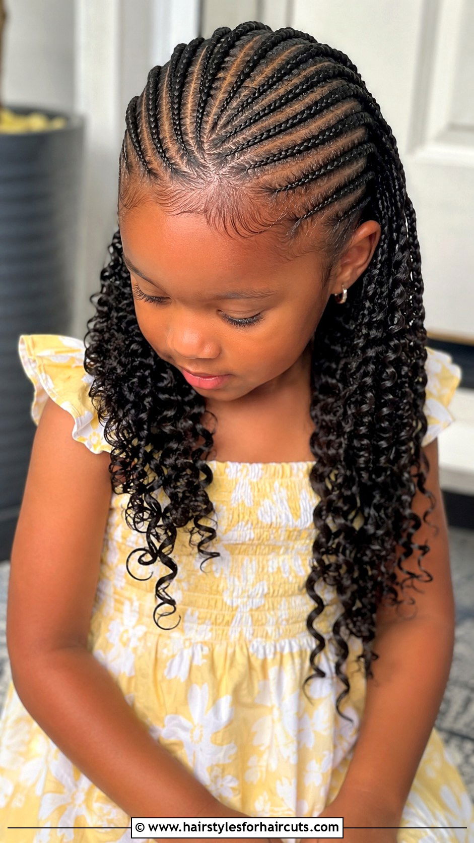 Cornrows With Curly Ends - 25 black girls hairstyles for kids - 25 black girls hairstyles for kids