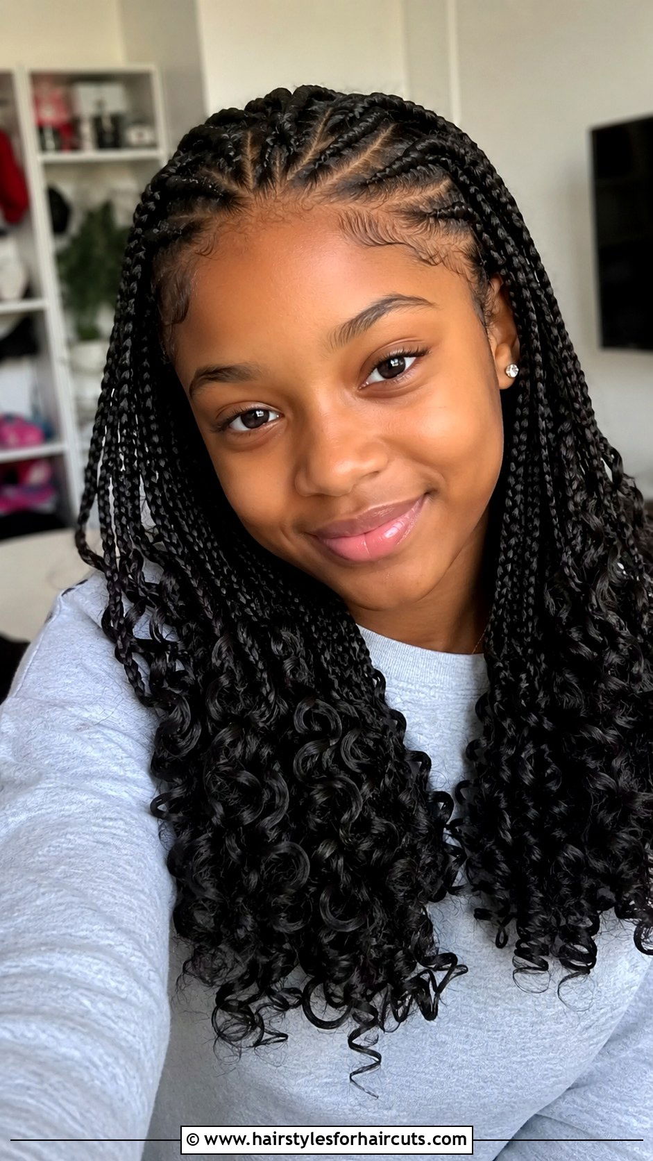 Cornrows With Curly Ends - 25 y2k hairstyles for short hair black girl - 25 y2k hairstyles for short hair black girl